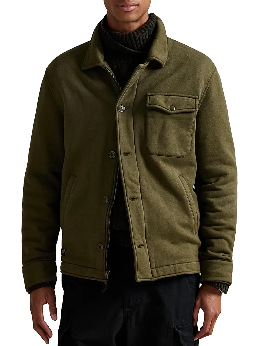 Polo Ralph Lauren Men's Fleece Button-Front Shirt Jacket | Thumbnail 3 Polo Ralph Lauren Men's Fleece Button-Front Shirt Jacket | Thumbnail 3