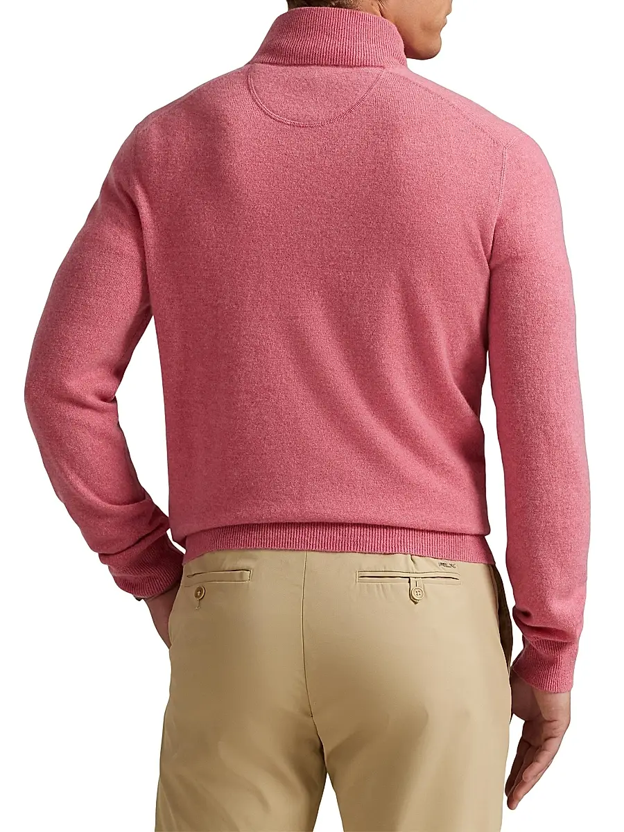 Polo Ralph Lauren Men's Cashmere Mock-Turtleneck Sweater | Thumbnail 4 Polo Ralph Lauren Men's Cashmere Mock-Turtleneck Sweater | Thumbnail 4