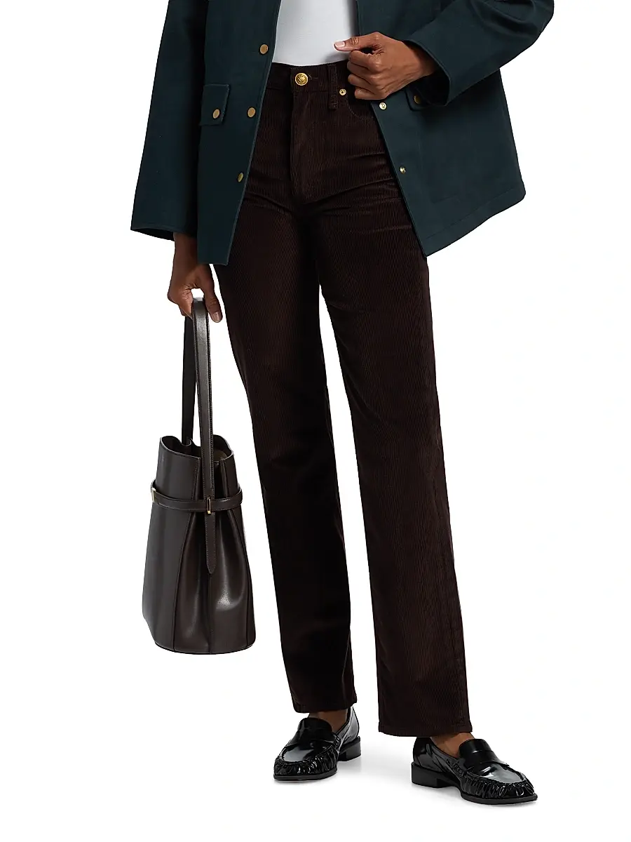 rag & bone Women's Harlow Corduroy Straight-Leg Pants | Thumbnail 3 rag & bone Women's Harlow Corduroy Straight-Leg Pants | Thumbnail 3
