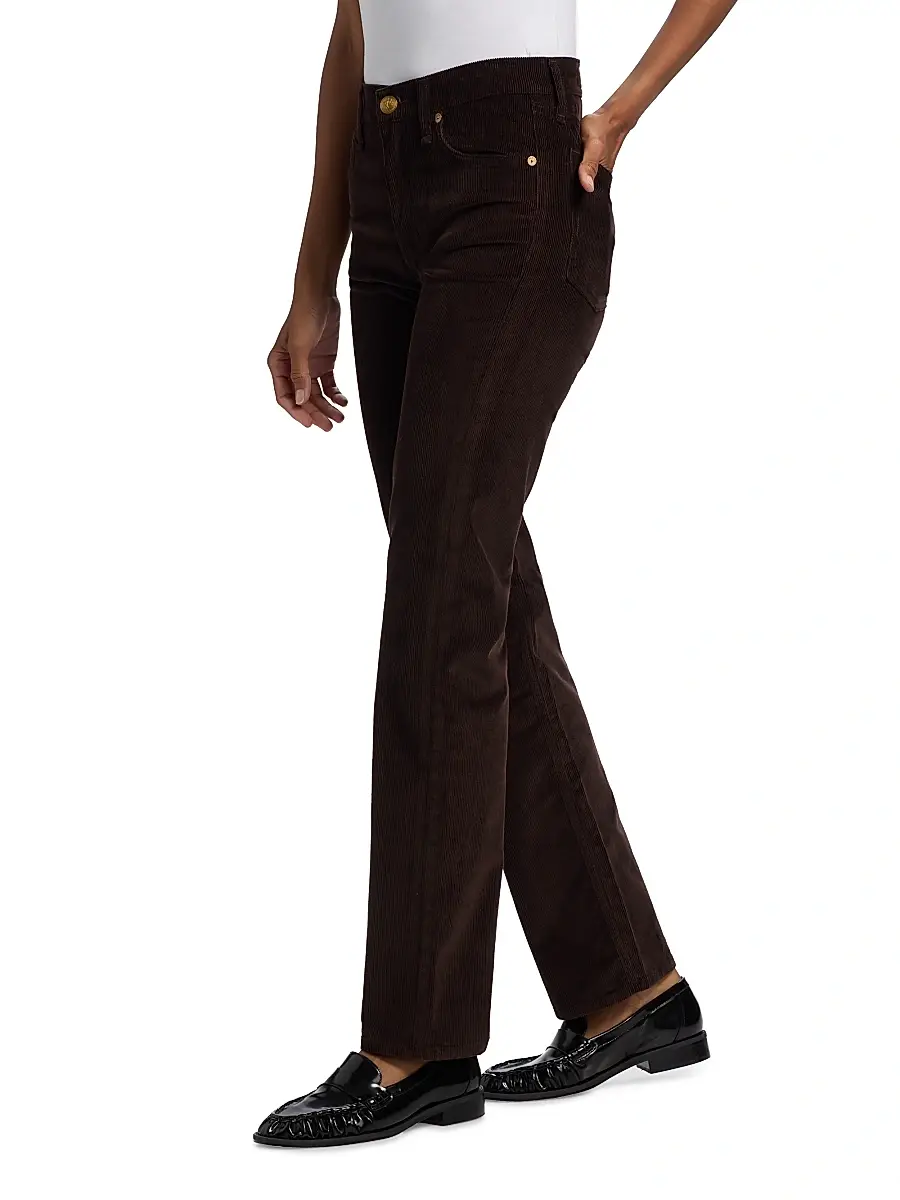 rag & bone Women's Harlow Corduroy Straight-Leg Pants | Thumbnail 4 rag & bone Women's Harlow Corduroy Straight-Leg Pants | Thumbnail 4