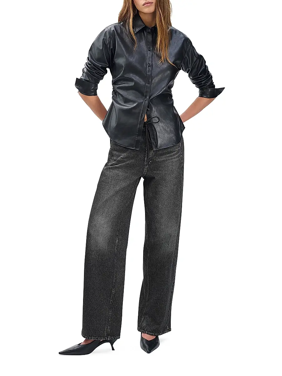 rag & bone Women's rb Miramar Terry Wide-Leg Pants | Thumbnail 2 rag & bone Women's rb Miramar Terry Wide-Leg Pants | Thumbnail 2