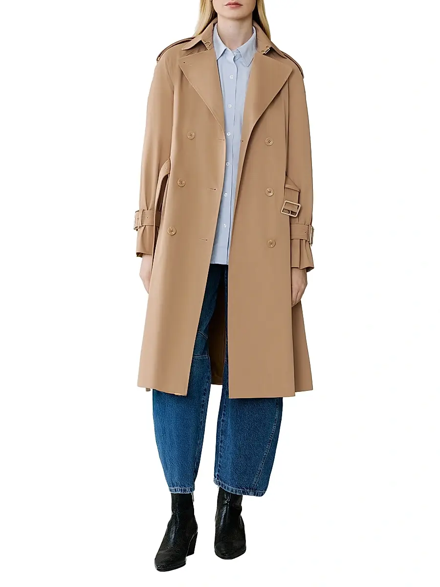 Soia & Kyo Women's Becky Relaxed-Fit Double-Breasted Coat - Teak - Size Medium | Image 1 Soia & Kyo Women's Becky Relaxed-Fit Double-Breasted Coat - Teak - Size Medium | Image 1