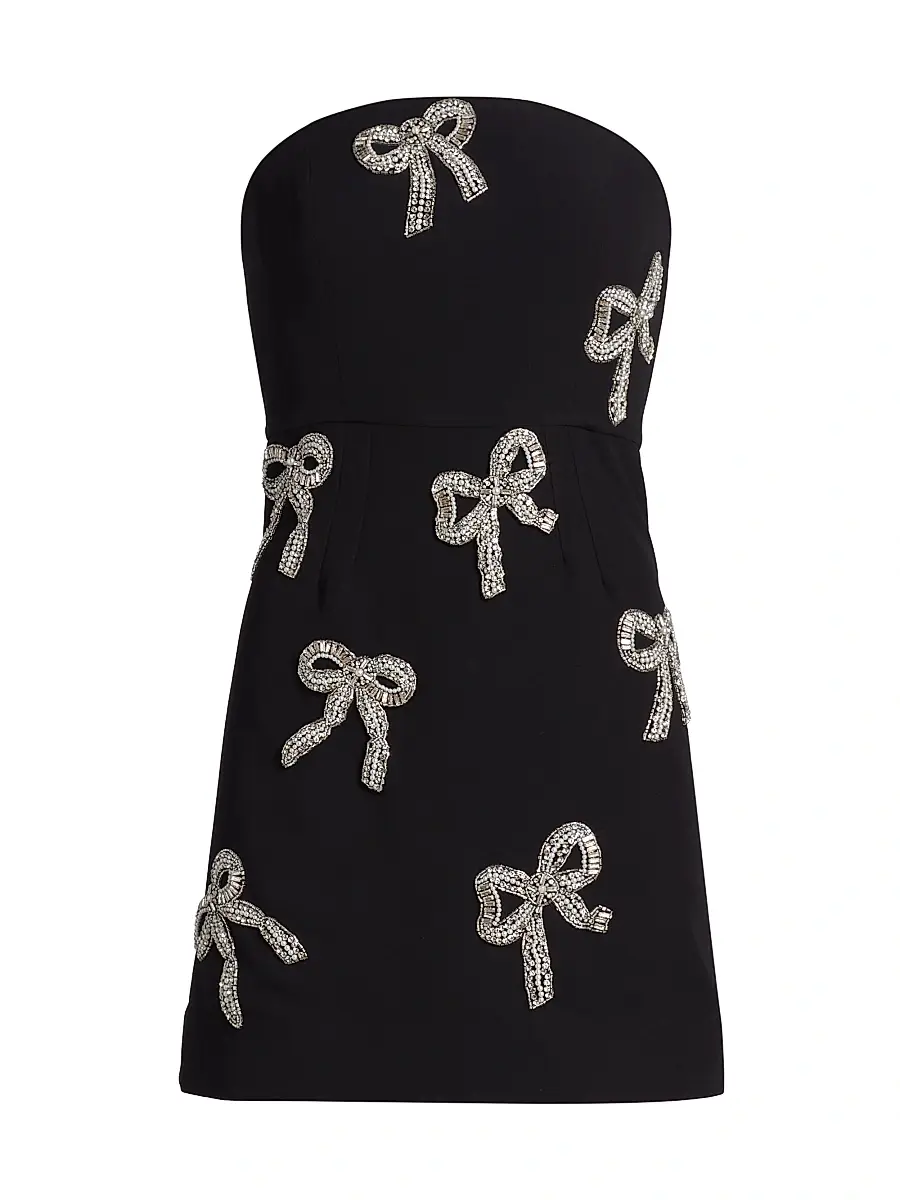As It May Women's Sienna Crystal Bow Bandeau Minidress | Image 1 As It May Women's Sienna Crystal Bow Bandeau Minidress | Image 1