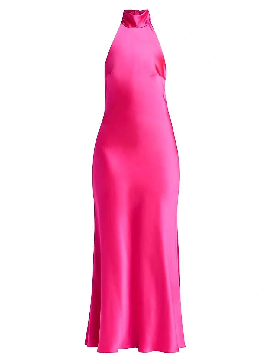 As It May Women's Sadie Satin Halterneck Gown | Image 1 As It May Women's Sadie Satin Halterneck Gown | Image 1