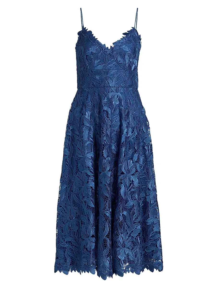 Women's Ainslie Lace Midi Cocktail Dress - Blue Mirage Women's Ainslie Lace Midi Cocktail Dress - Blue Mirage