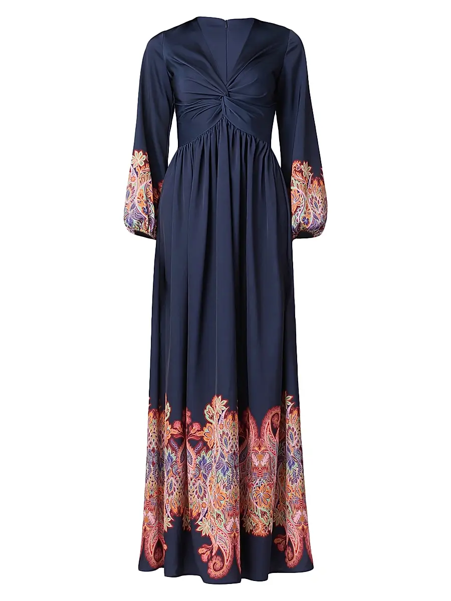 Shoshanna Women's Calla Maxi Dress - Navy Multi | Image 1 Shoshanna Women's Calla Maxi Dress - Navy Multi | Image 1
