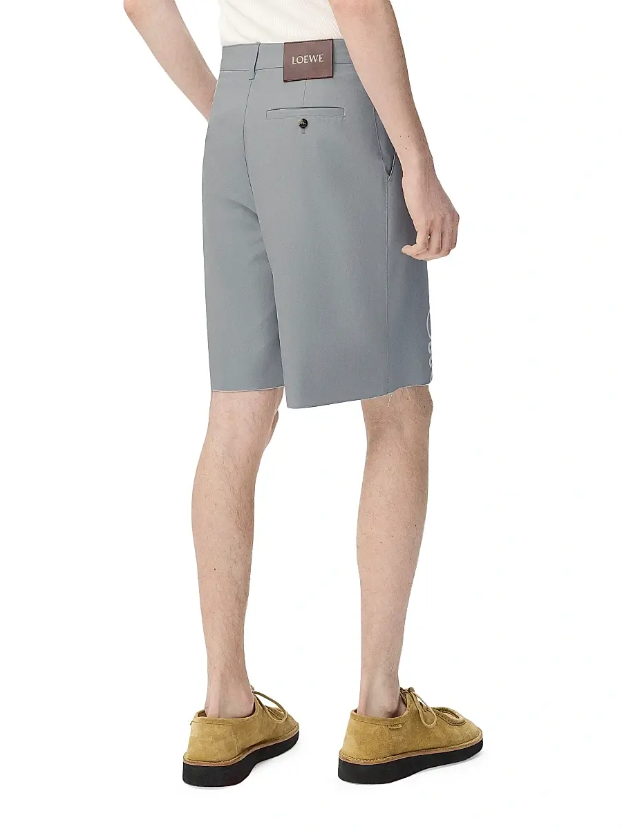 LOEWE Men's Anagram Logo Shorts - Light Grey | Thumbnail 4 LOEWE Men's Anagram Logo Shorts - Light Grey | Thumbnail 4