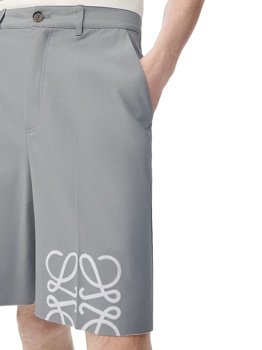 LOEWE Men's Anagram Logo Shorts - Light Grey | Thumbnail 5 LOEWE Men's Anagram Logo Shorts - Light Grey | Thumbnail 5