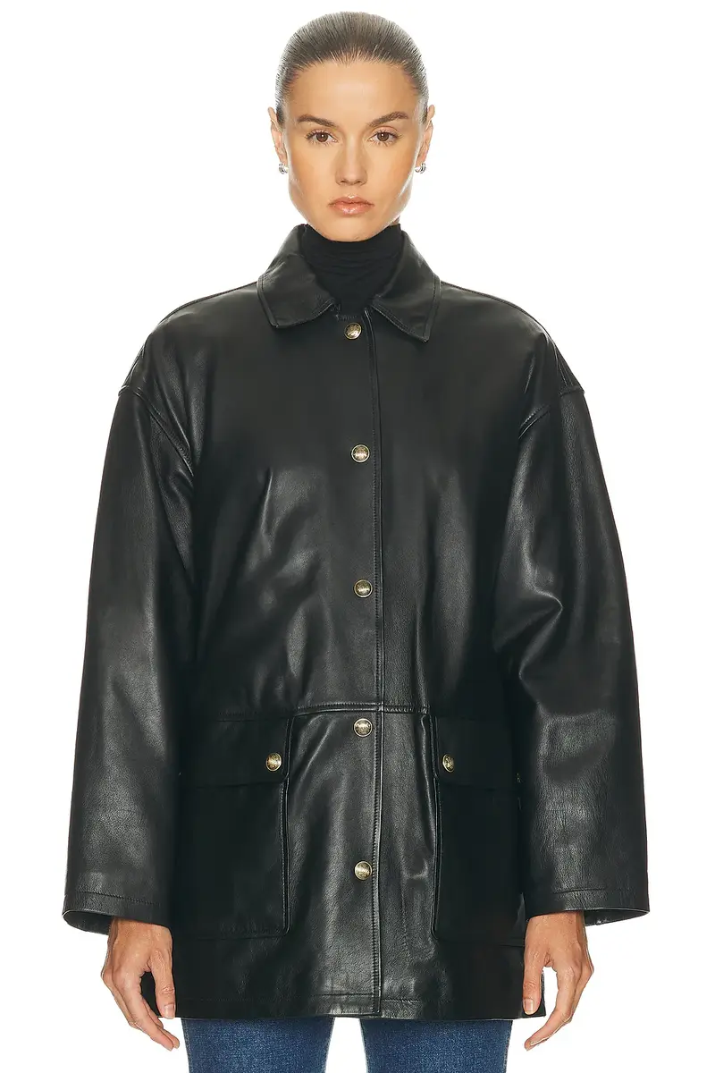 Nili Lotan Cordel Leather Coat | Thumbnail 2 Nili Lotan Cordel Leather Coat | Thumbnail 2