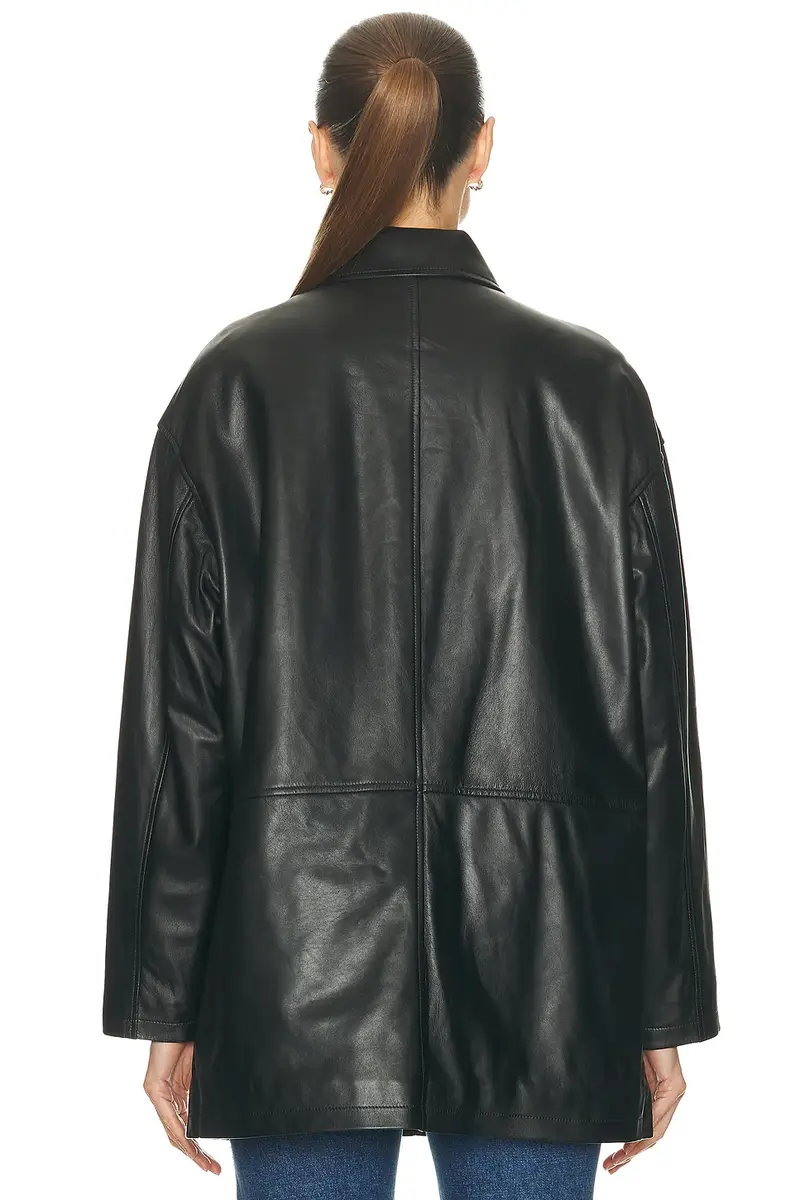 Nili Lotan Cordel Leather Coat | Thumbnail 4 Nili Lotan Cordel Leather Coat | Thumbnail 4