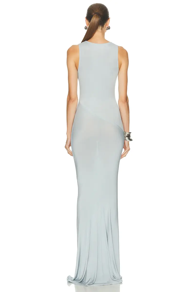 Atlein Asymmetric Ruched Long Dress | Thumbnail 3