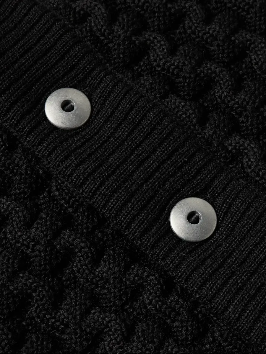 S.N.S. Herning Stark Textured Virgin Wool Cardigan - Men | Thumbnail 5 S.N.S. Herning Stark Textured Virgin Wool Cardigan - Men | Thumbnail 5