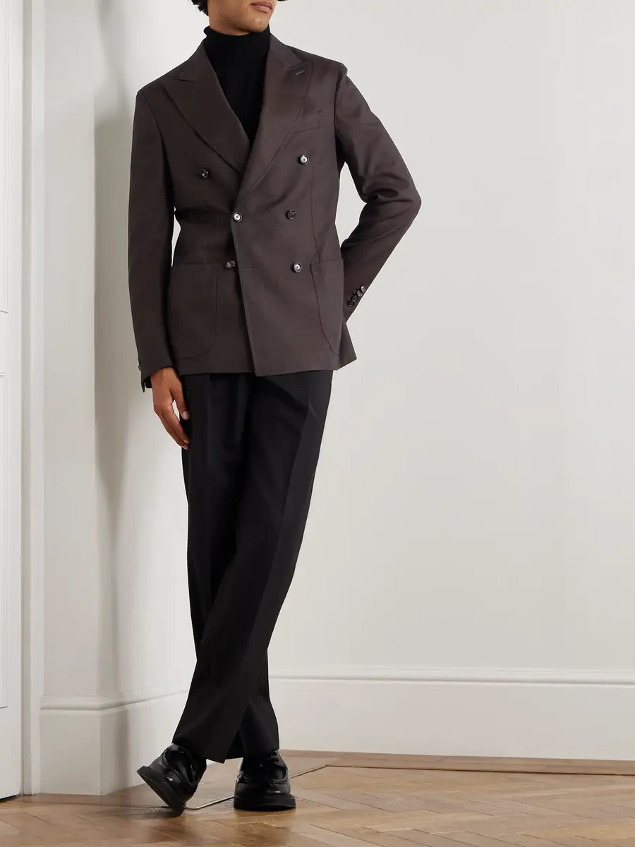 De Petrillo Vesuvio Cotton and Silk-Blend Twill Suit Jacket - Men | Thumbnail 2 De Petrillo Vesuvio Cotton and Silk-Blend Twill Suit Jacket - Men | Thumbnail 2