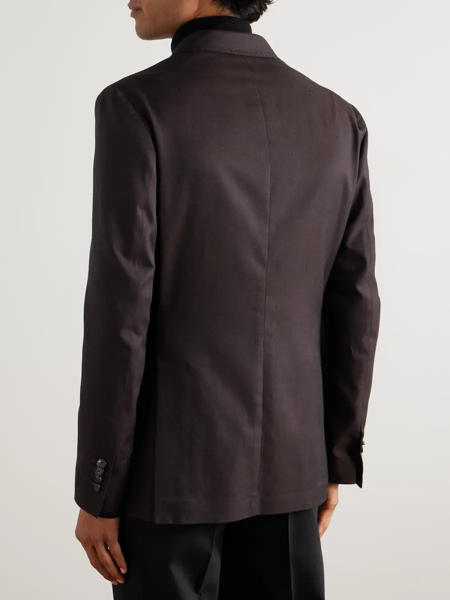 De Petrillo Vesuvio Cotton and Silk-Blend Twill Suit Jacket - Men | Thumbnail 3 De Petrillo Vesuvio Cotton and Silk-Blend Twill Suit Jacket - Men | Thumbnail 3