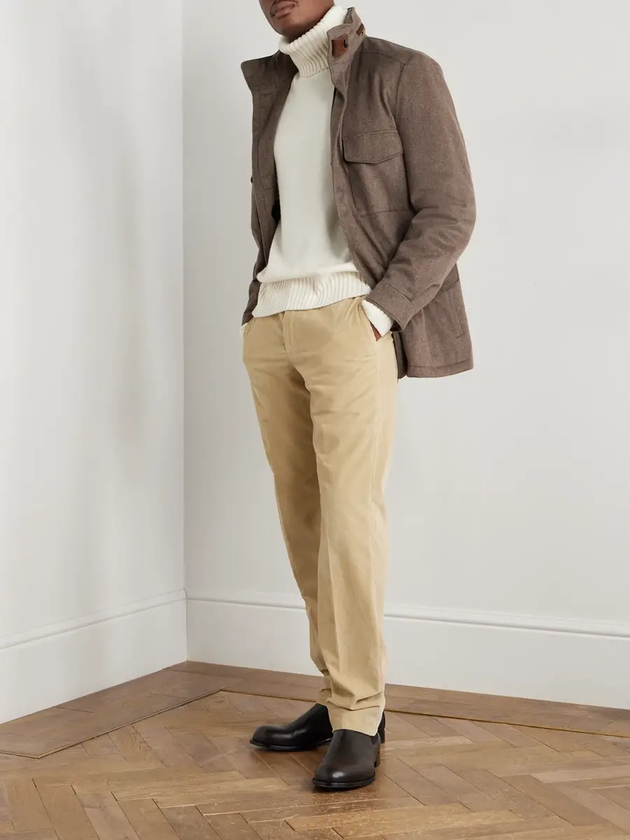 Loro Piana Jarno Hamptons Straight-Leg Cotton-Corduroy Trousers - Men | Thumbnail 2 Loro Piana Jarno Hamptons Straight-Leg Cotton-Corduroy Trousers - Men | Thumbnail 2