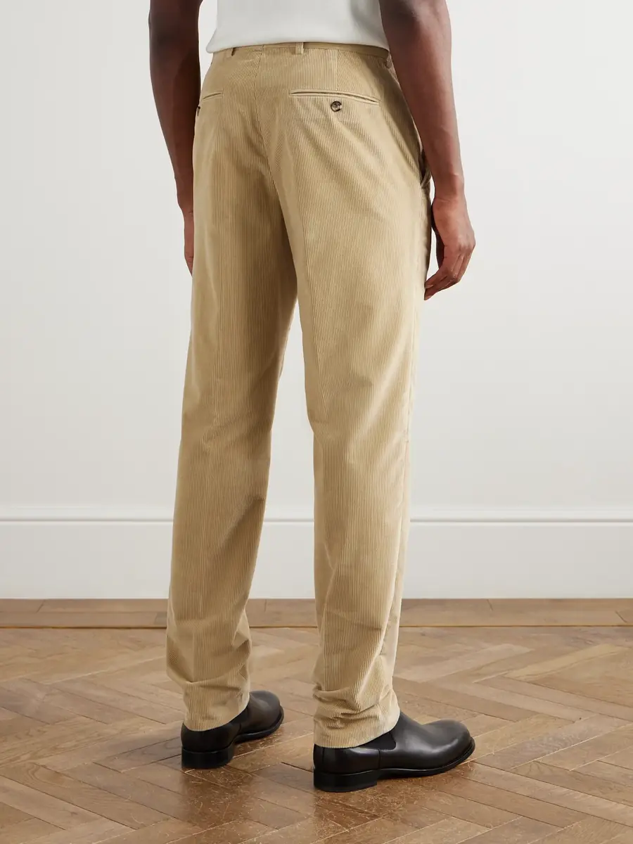 Loro Piana Jarno Hamptons Straight-Leg Cotton-Corduroy Trousers - Men | Thumbnail 4 Loro Piana Jarno Hamptons Straight-Leg Cotton-Corduroy Trousers - Men | Thumbnail 4