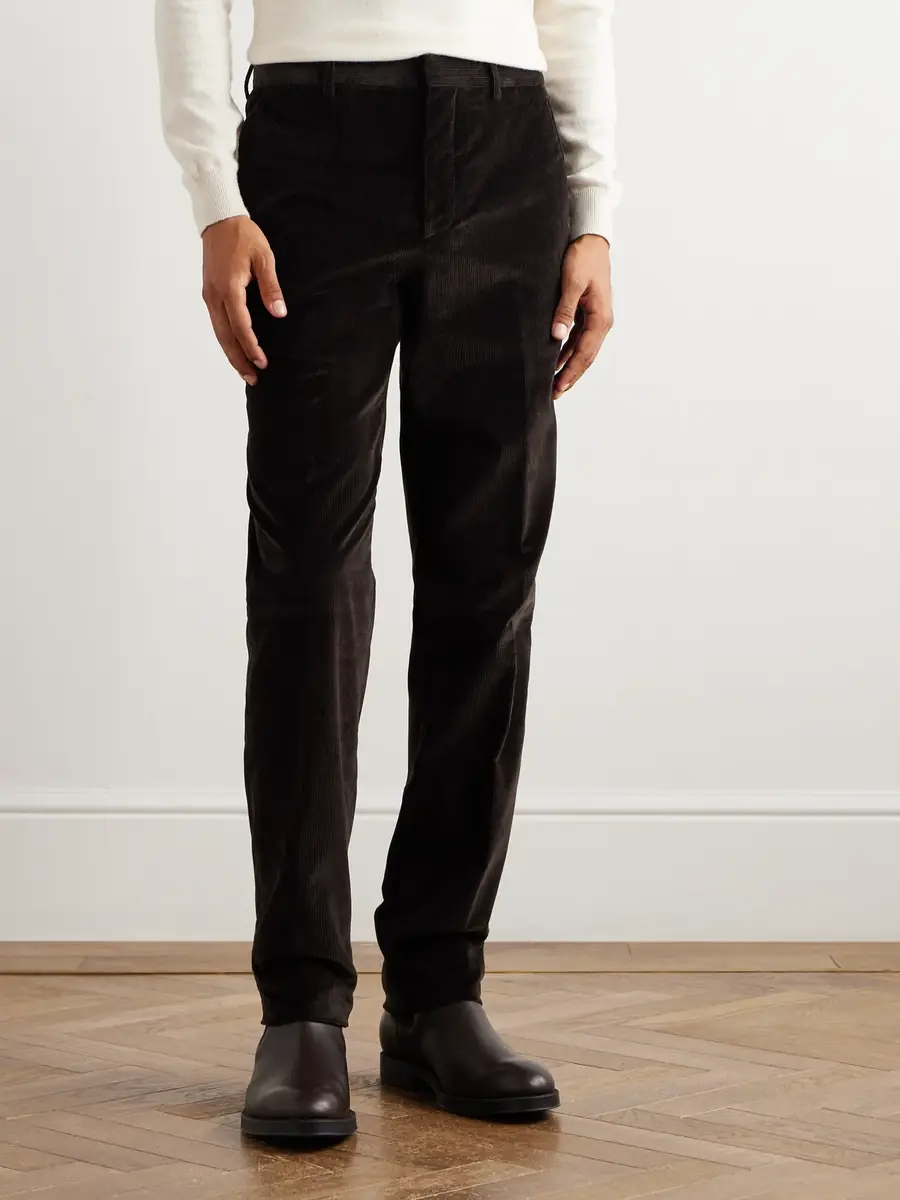 Loro Piana Jarno Hamptons Straight-Leg Cotton-Corduroy Trousers - Men | Thumbnail 3 Loro Piana Jarno Hamptons Straight-Leg Cotton-Corduroy Trousers - Men | Thumbnail 3