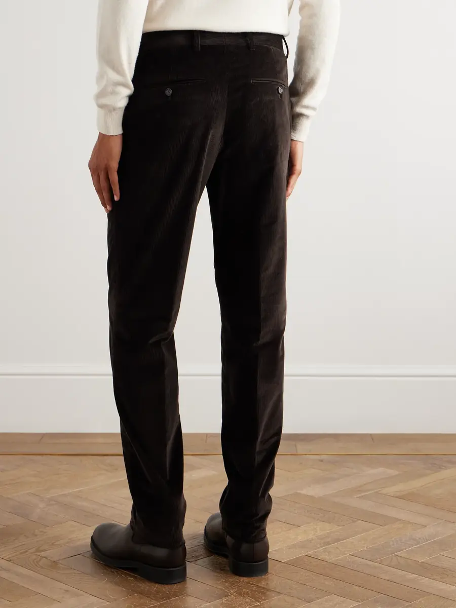 Loro Piana Jarno Hamptons Straight-Leg Cotton-Corduroy Trousers - Men | Thumbnail 4 Loro Piana Jarno Hamptons Straight-Leg Cotton-Corduroy Trousers - Men | Thumbnail 4