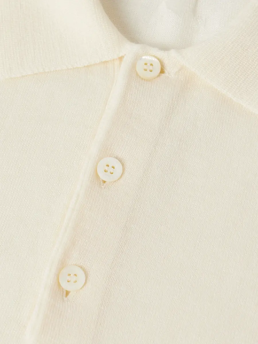 Canali Slim-Fit Wool Polo Shirt - Men | Thumbnail 4 Canali Slim-Fit Wool Polo Shirt - Men | Thumbnail 4