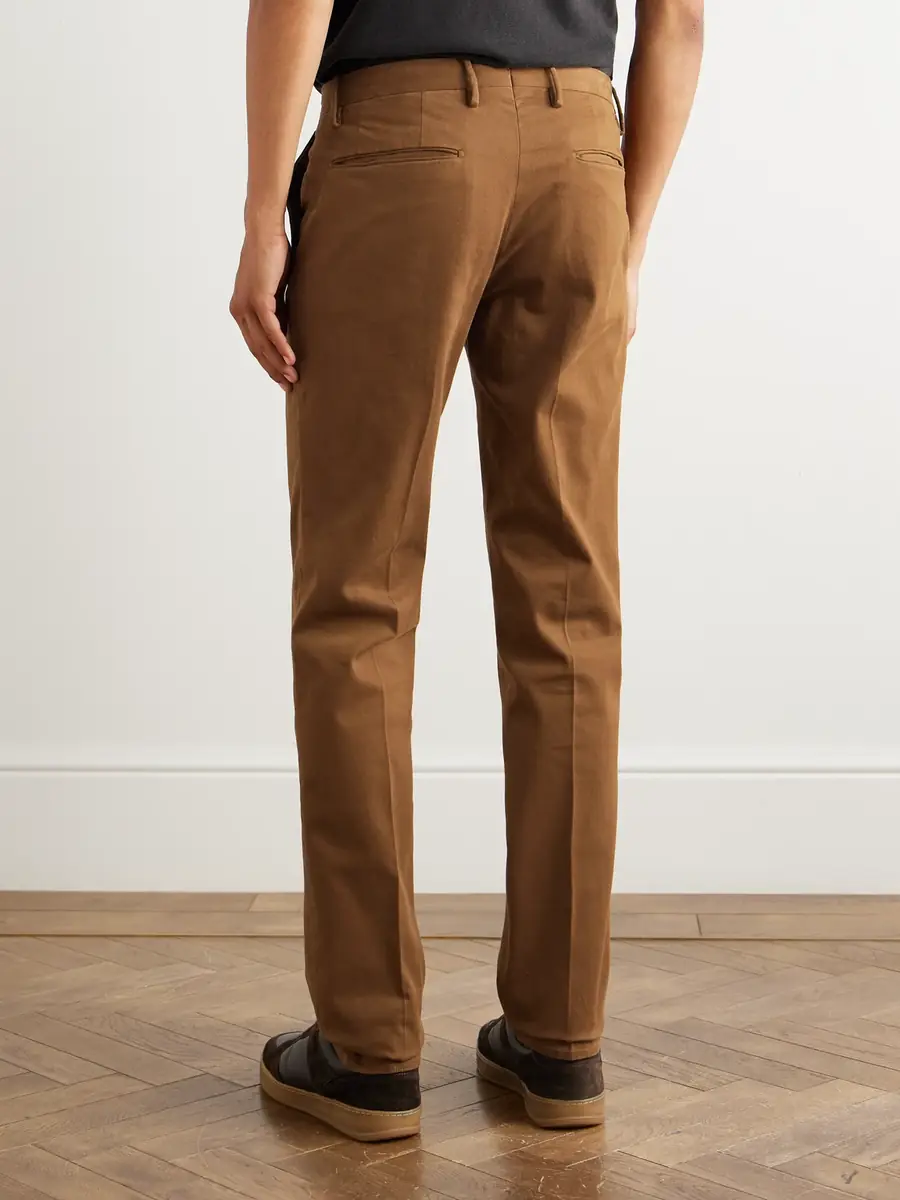 Incotex Incotex Slim-Fit Cotton-Blend Twill Trousers - Men | Thumbnail 4 Incotex Incotex Slim-Fit Cotton-Blend Twill Trousers - Men | Thumbnail 4