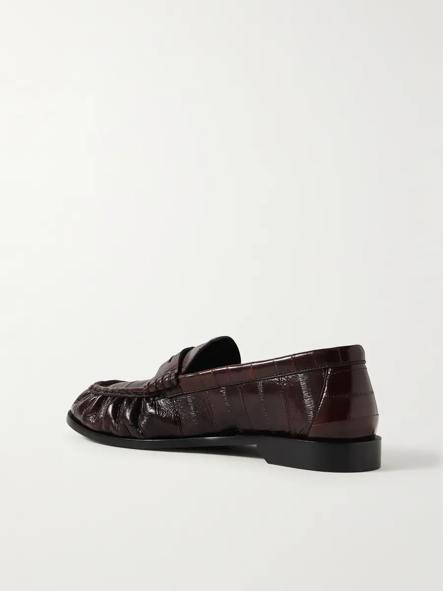 Saint Laurent Le Loafer Eel Penny Loafers - Men | Thumbnail 4