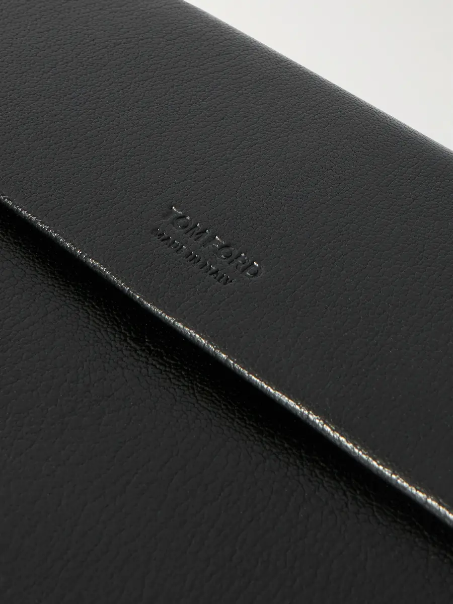 Tom Ford Full-Grain Leather Pouch - Men | Thumbnail 4