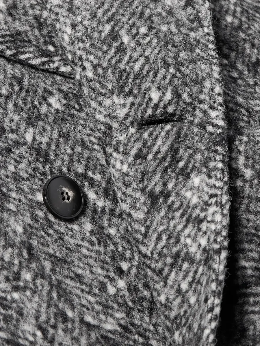 Canali Double-Breasted Brushed-Herringbone Overcoat - Men | Thumbnail 5 Canali Double-Breasted Brushed-Herringbone Overcoat - Men | Thumbnail 5
