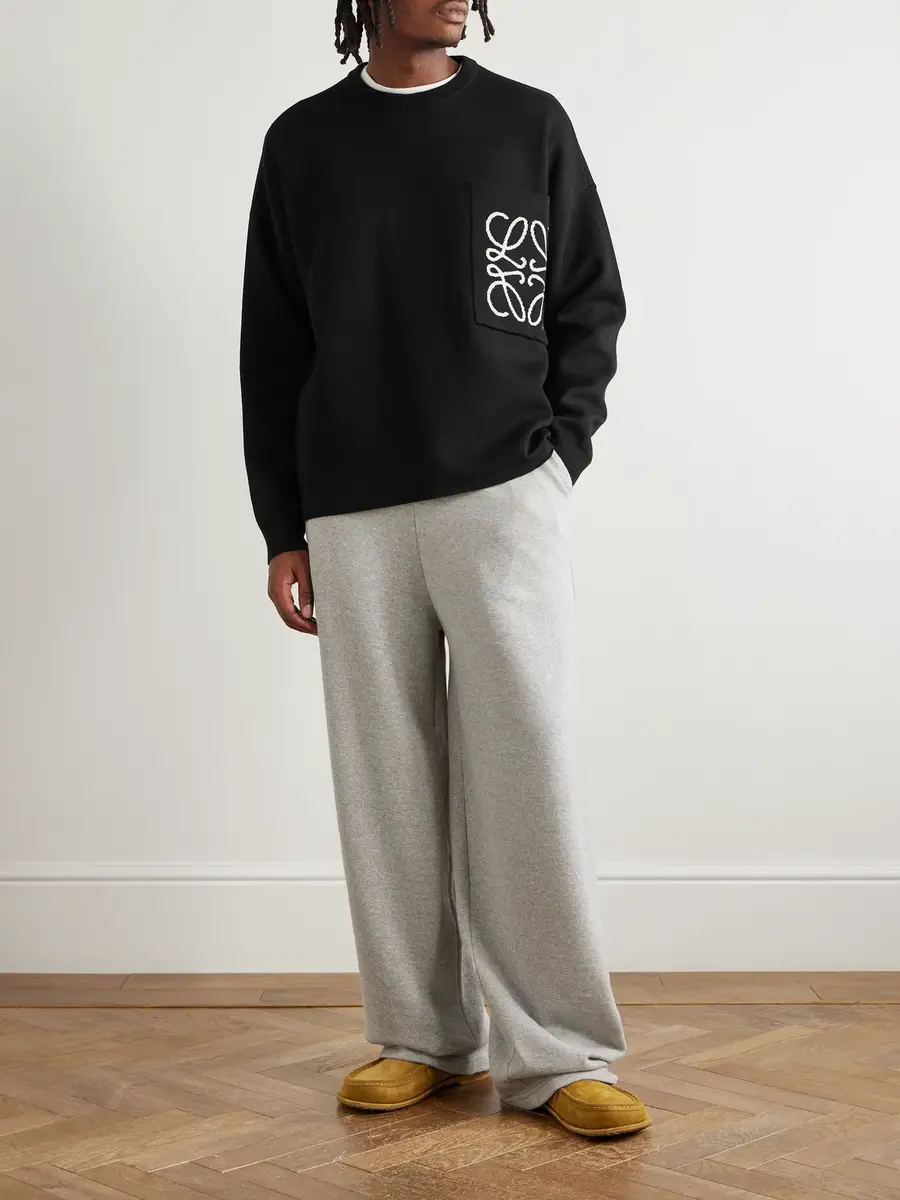 Loewe Anagram Logo-Intarsia Knitted Sweater - Men | Thumbnail 2