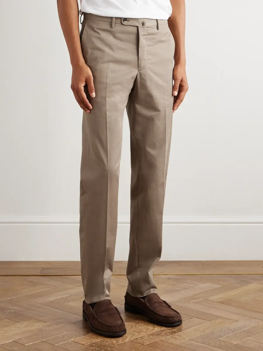 Incotex Incotex Slim-Fit Cotton and Cashmere-Blend Trousers - Men | Thumbnail 3 Incotex Incotex Slim-Fit Cotton and Cashmere-Blend Trousers - Men | Thumbnail 3