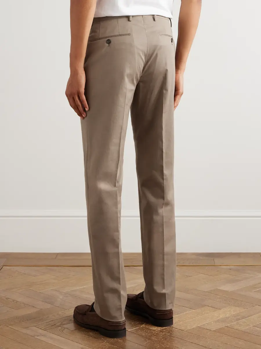 Incotex Incotex Slim-Fit Cotton and Cashmere-Blend Trousers - Men | Thumbnail 4 Incotex Incotex Slim-Fit Cotton and Cashmere-Blend Trousers - Men | Thumbnail 4