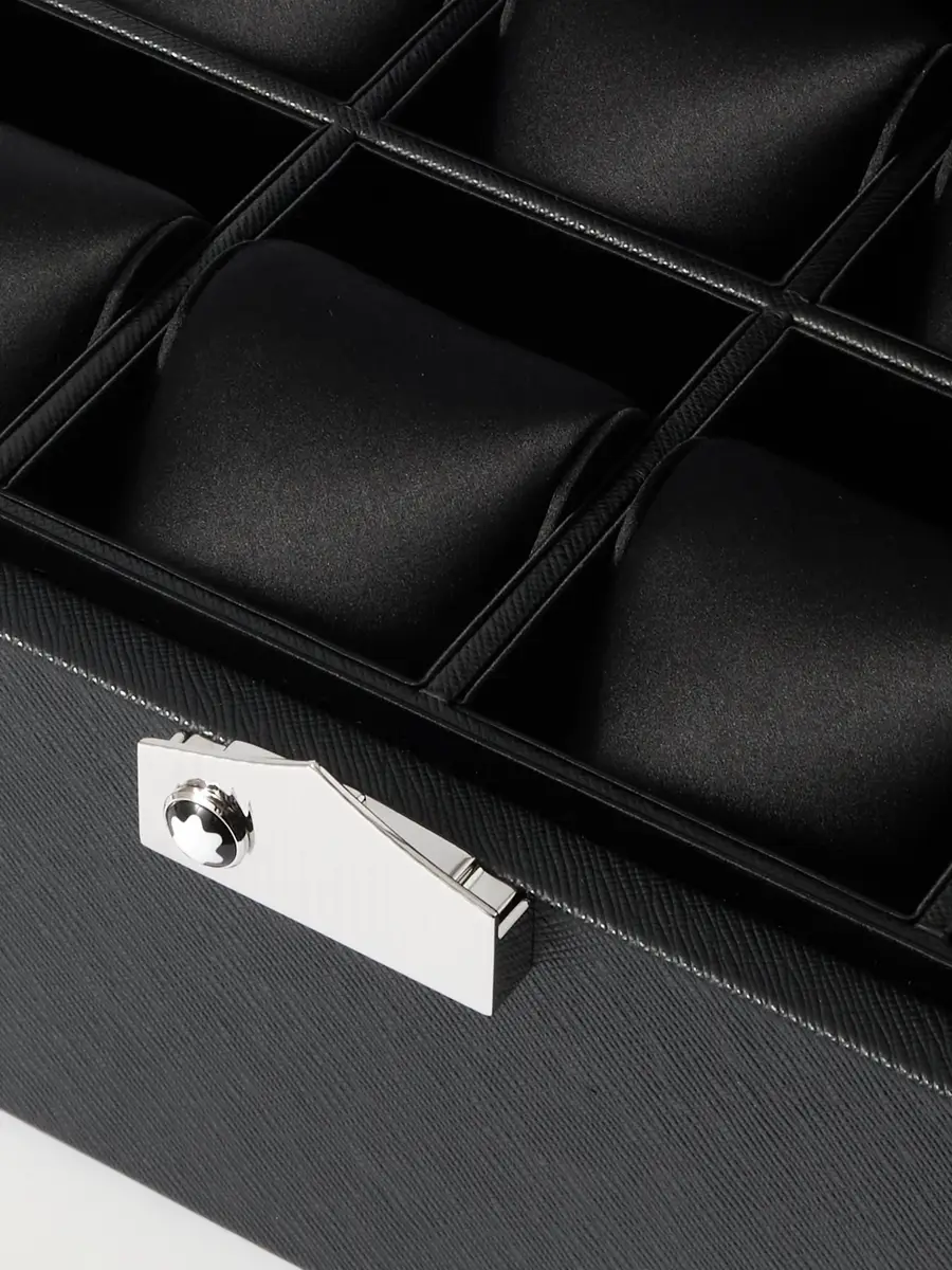 Montblanc Cross-Grain Leather Eight-Piece Watch Box - Men | Thumbnail 4 Montblanc Cross-Grain Leather Eight-Piece Watch Box - Men | Thumbnail 4