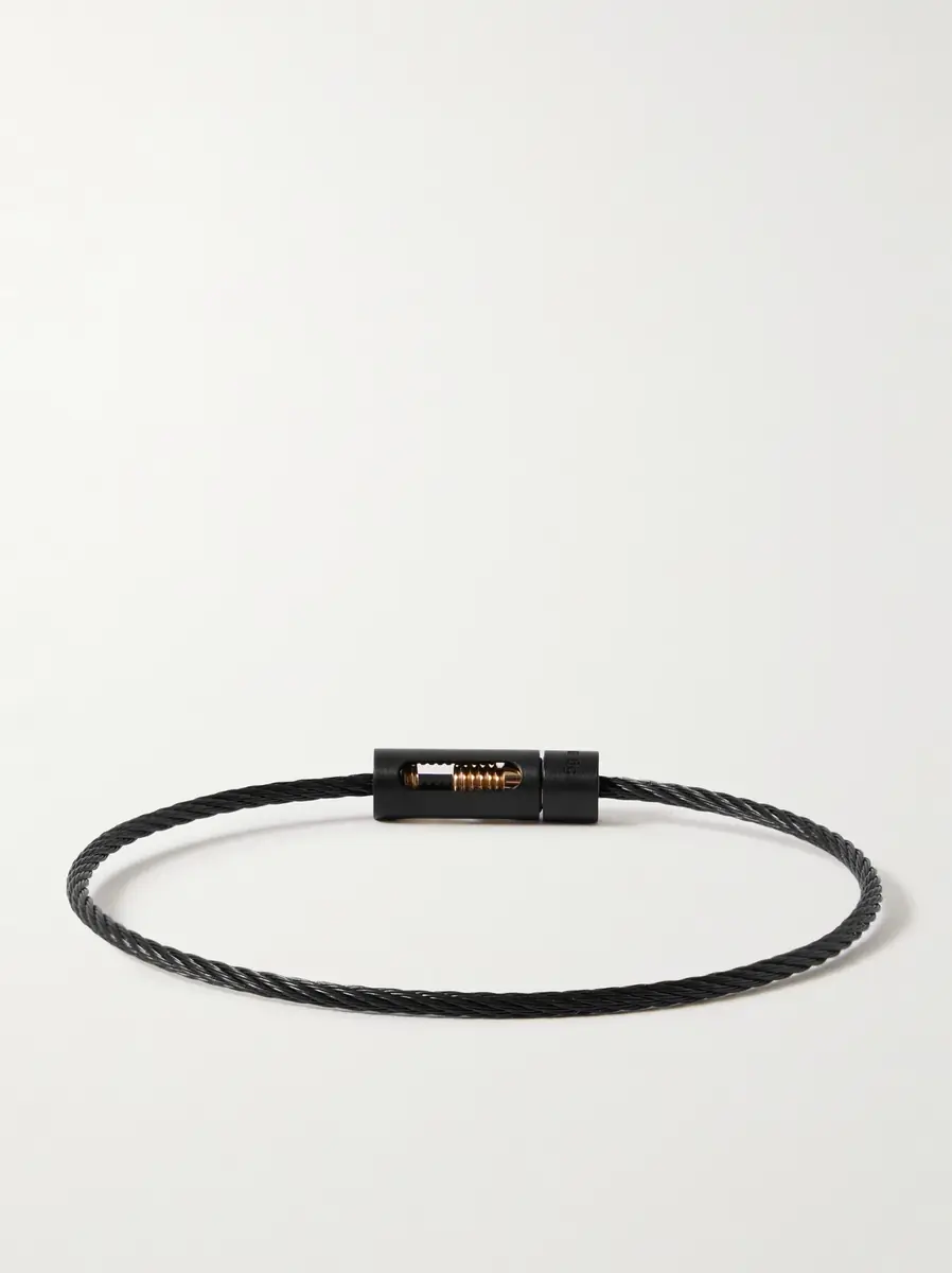 LE GRAMME 5g Recycled Titanium, Sterling Silver and 18-Karat Gold Bracelet - Men | Thumbnail 3 LE GRAMME 5g Recycled Titanium, Sterling Silver and 18-Karat Gold Bracelet - Men | Thumbnail 3
