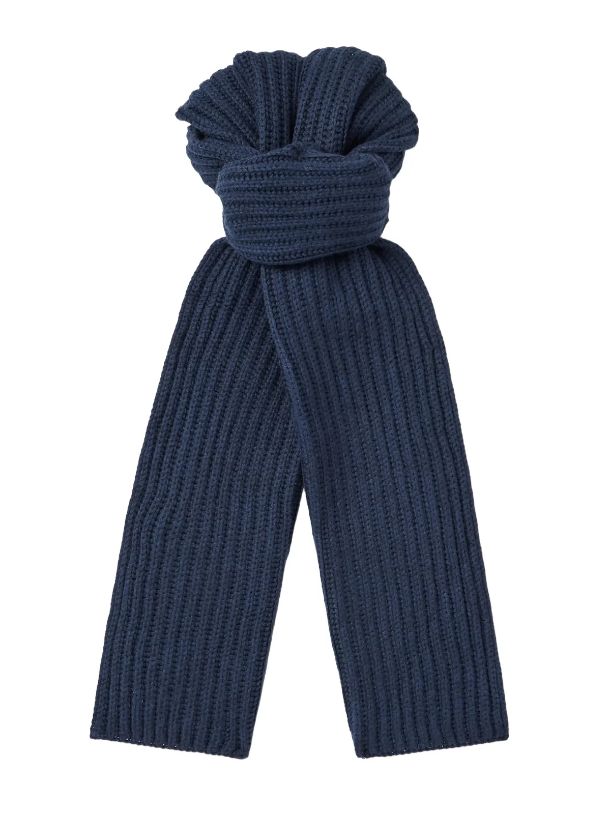 Ribbed Cashmere Scarf - Men Ribbed Cashmere Scarf - Men