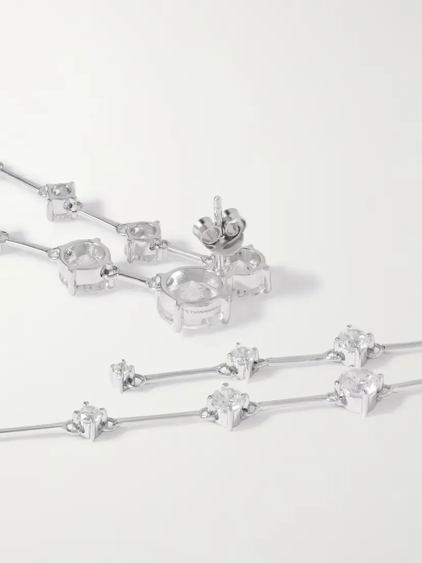 Completedworks Memory Lane Rhodium-plated Cubic Zirconia Earrings | Thumbnail 3 Completedworks Memory Lane Rhodium-plated Cubic Zirconia Earrings | Thumbnail 3