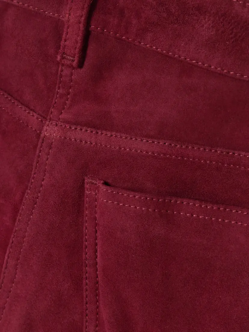 Joseph Duke Cropped Suede Straight-leg Pants | Thumbnail 4 Joseph Duke Cropped Suede Straight-leg Pants | Thumbnail 4