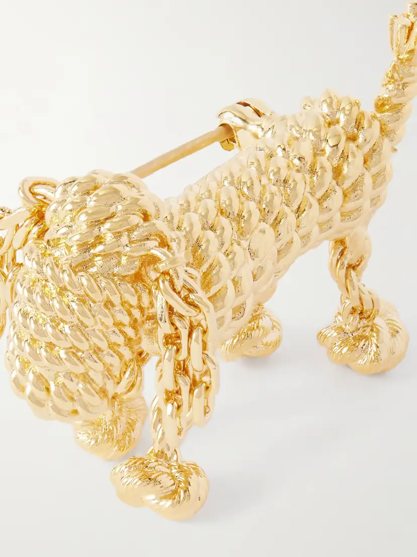 Loewe Sausage Dog Gold-tone Brooch | Thumbnail 4 Loewe Sausage Dog Gold-tone Brooch | Thumbnail 4