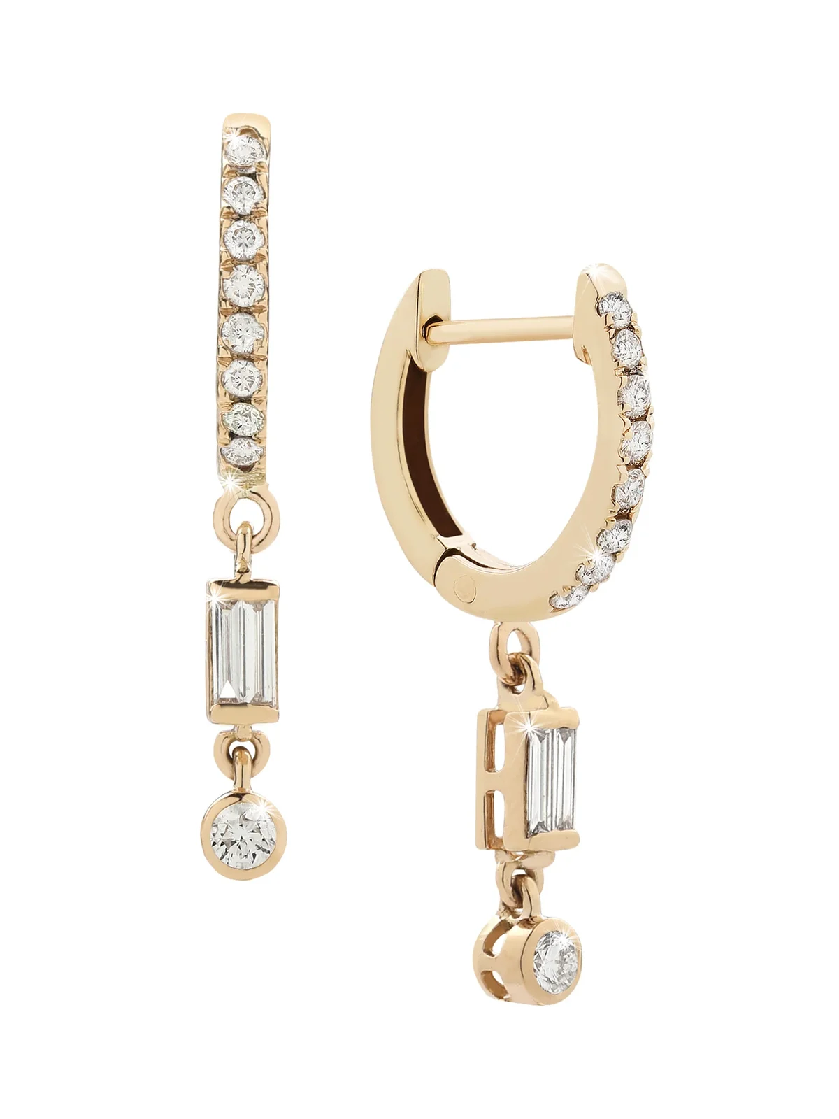 Mini Mélange Petite Diamond Drop Earrings