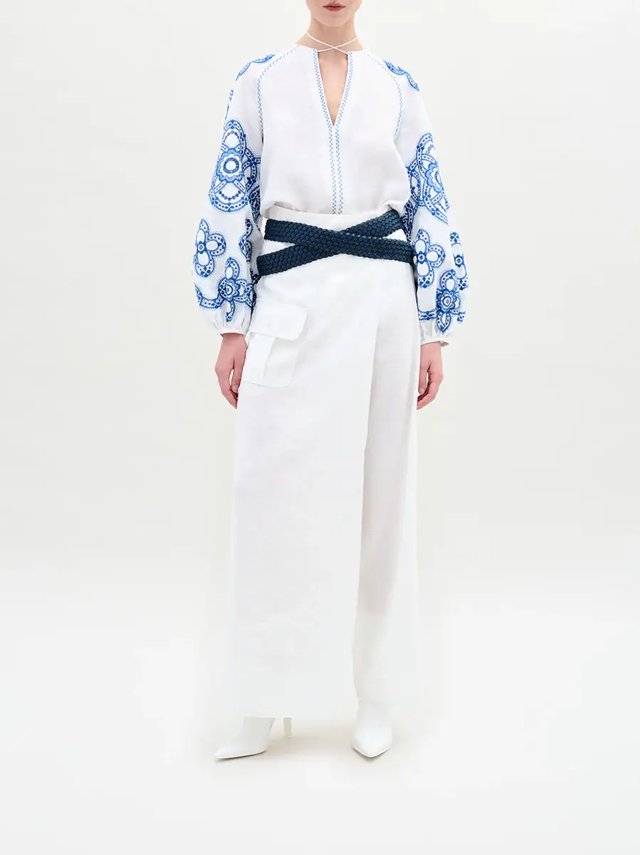 Silvia Tcherassi Molveno Linen Blouse | Thumbnail 2 Silvia Tcherassi Molveno Linen Blouse | Thumbnail 2
