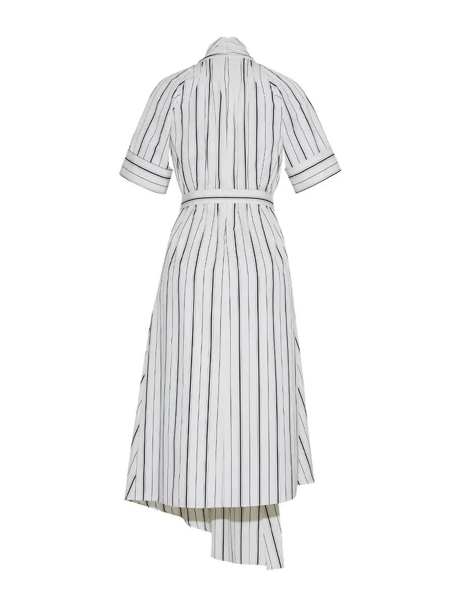 Adam Lippes Nansi Belted Poplin Midi Dress | Thumbnail 2