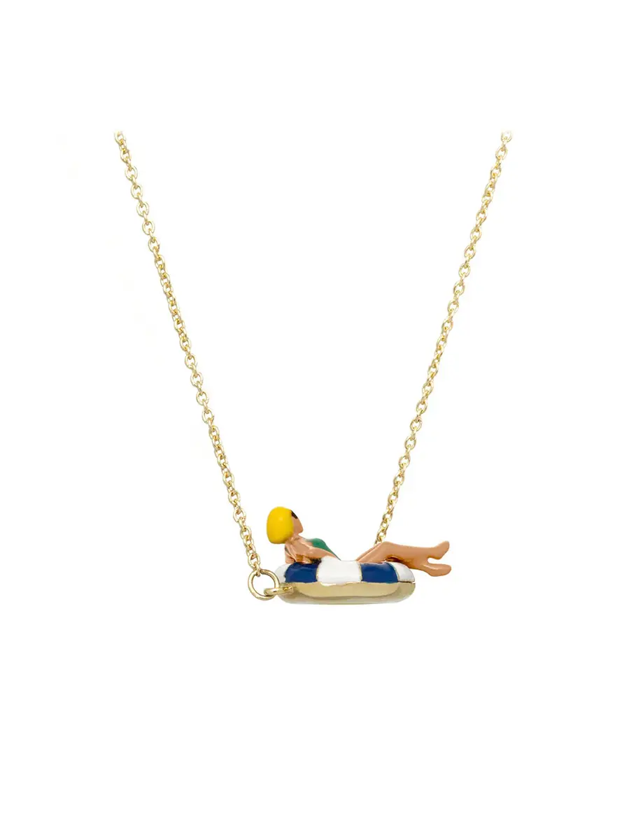 Aliita Navy Blue Flotadora Necklace | Thumbnail 2
