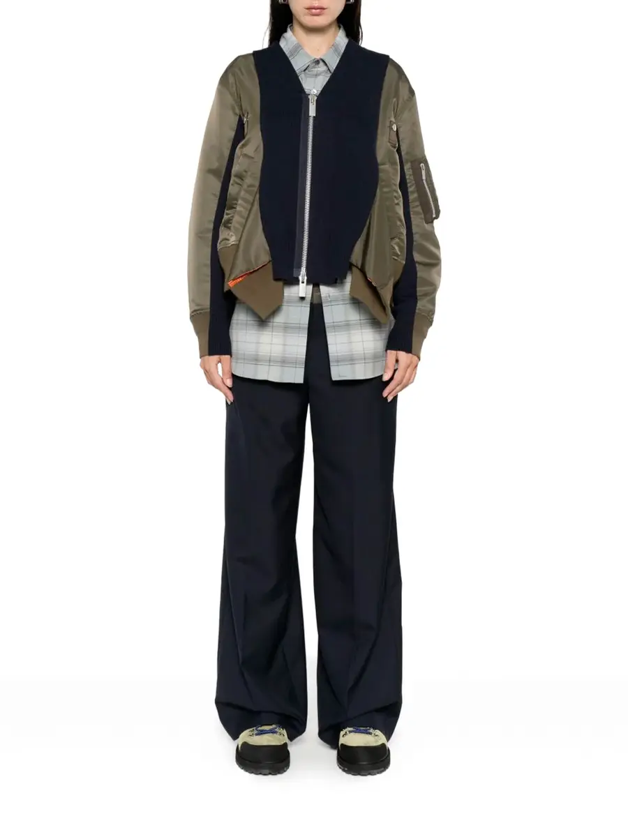 Sacai Nylon Twill x Knit Jacket | Thumbnail 2