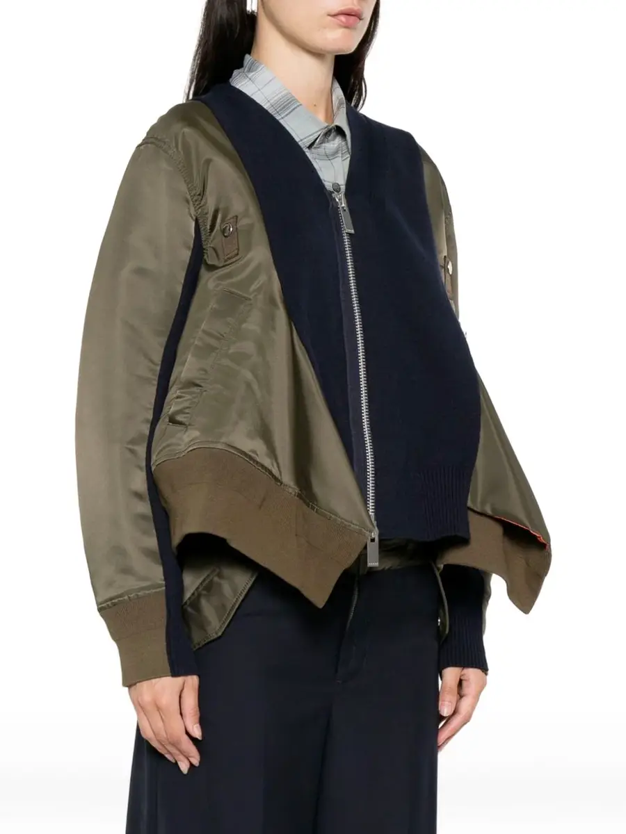 Sacai Nylon Twill x Knit Jacket | Thumbnail 3