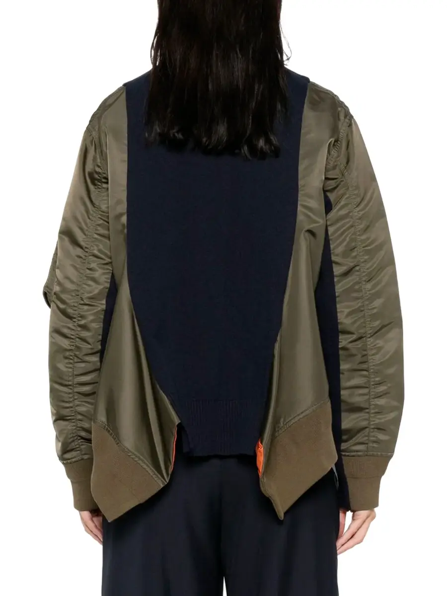 Sacai Nylon Twill x Knit Jacket | Thumbnail 4