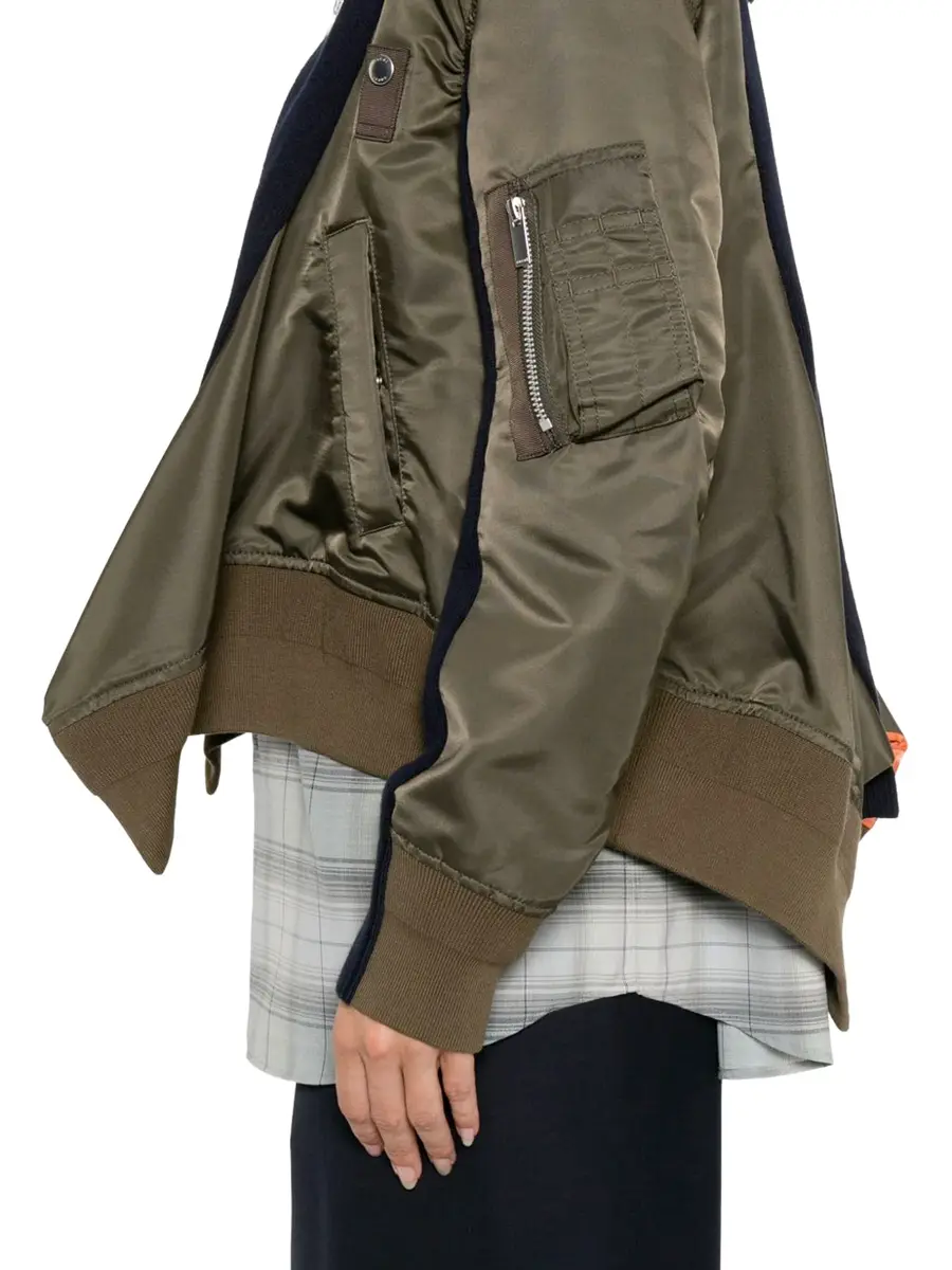Sacai Nylon Twill x Knit Jacket | Thumbnail 5