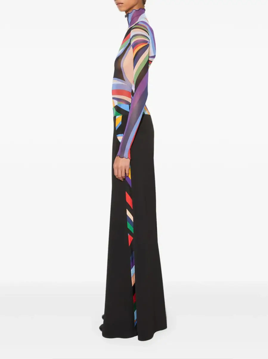 PUCCI Palazzo Trousers with Iride Trim | Thumbnail 3 PUCCI Palazzo Trousers with Iride Trim | Thumbnail 3