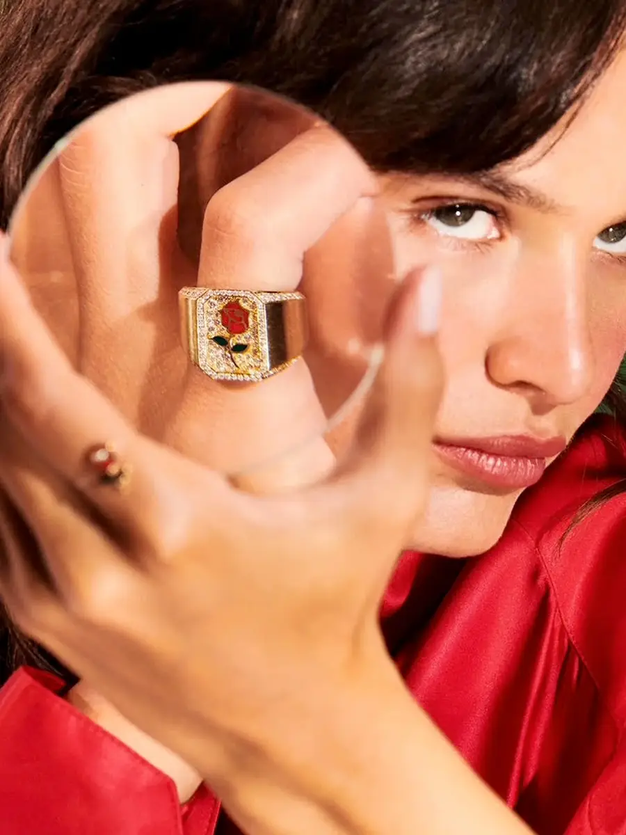 MYSTERYJOY Rose Antique Signet Ring | Thumbnail 3