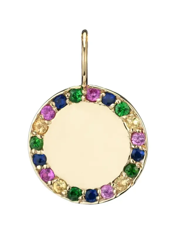Small Gold and Multicolored Stones Charm