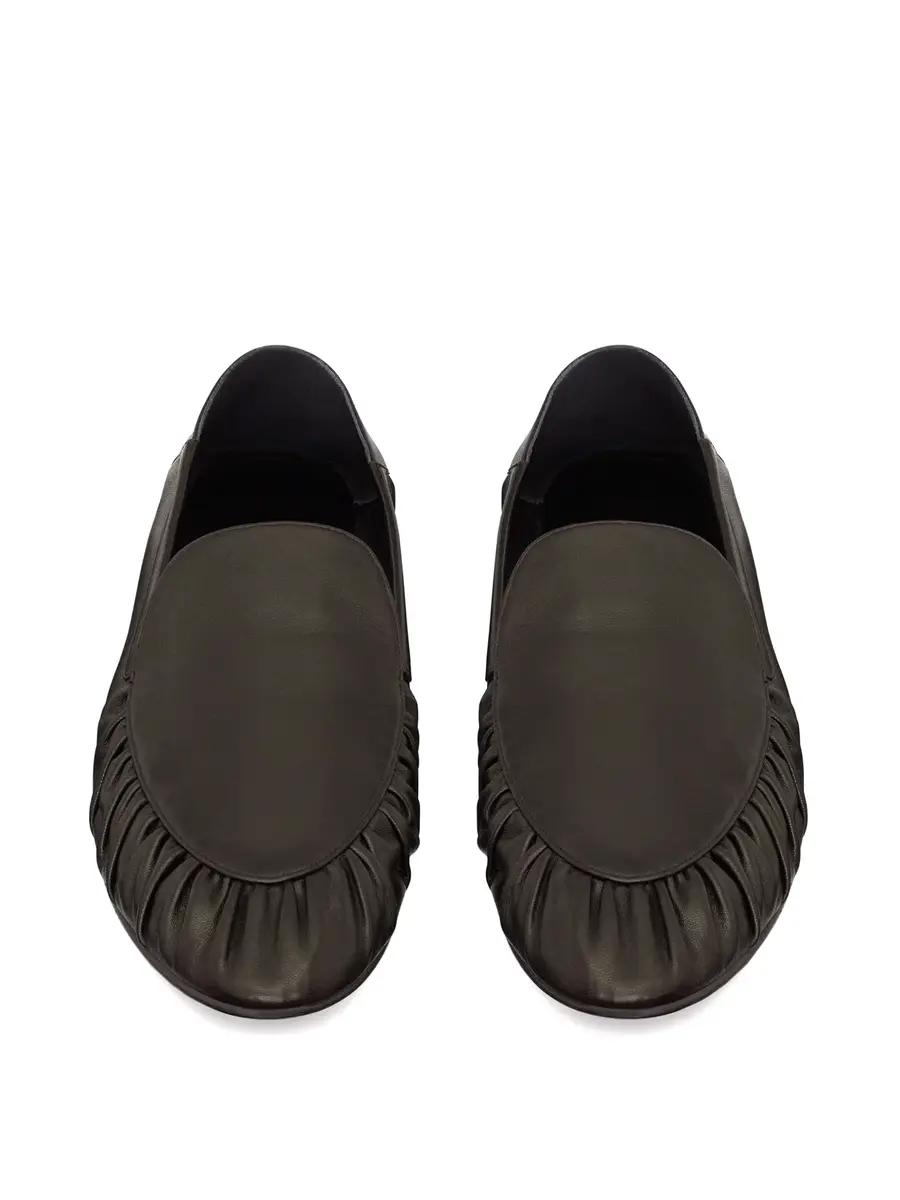 Saint Laurent Smooth Leather Alain Slippers | Image 1 Saint Laurent Smooth Leather Alain Slippers | Image 1