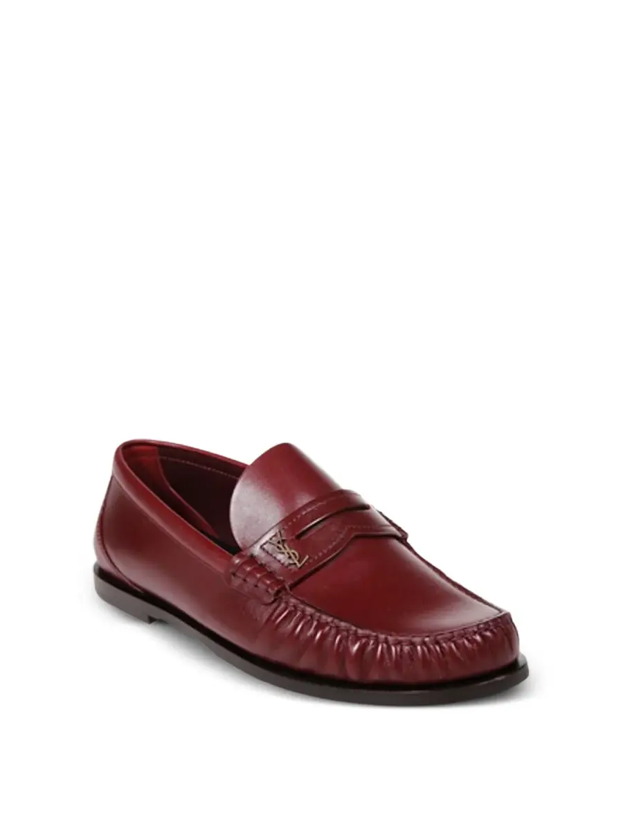 Saint Laurent Smooth Leather Laurent Loafers | Thumbnail 2