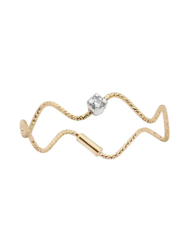 Wave Ring with Diamond Wave Ring with Diamond
